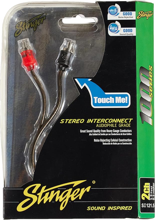 Stinger SI121.5 1.5ft RCA Cable